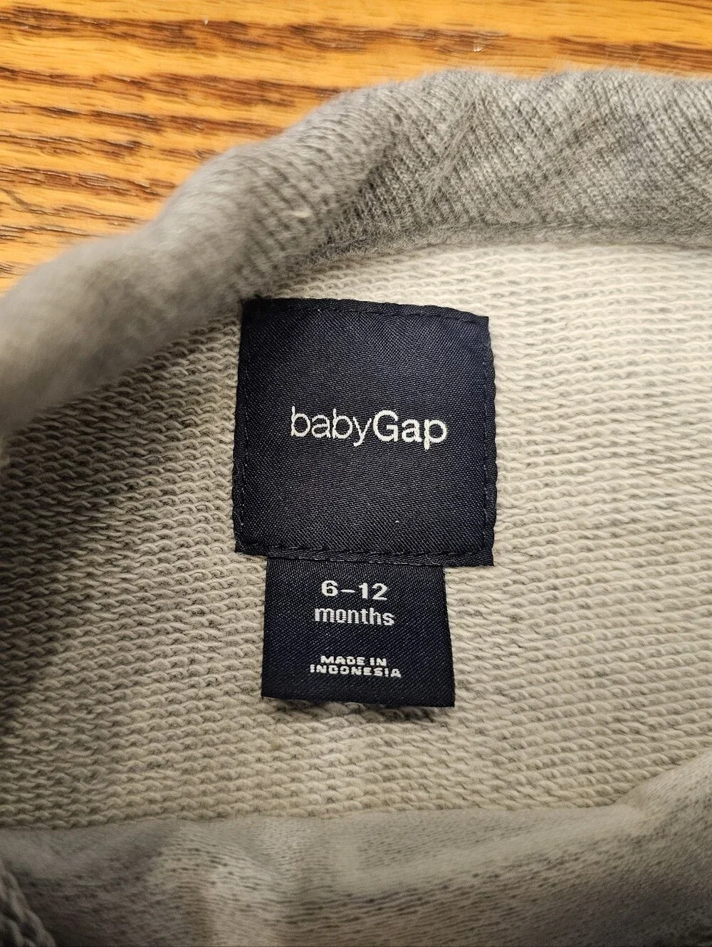 BabyGAP, 6-12months, Gray Logo Crewneck Sweatshirt